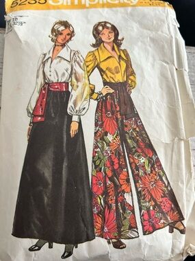 5/$25 simplicity 5357 Vintage-Inspired Women's Maxi Skirt – Floral and Solid